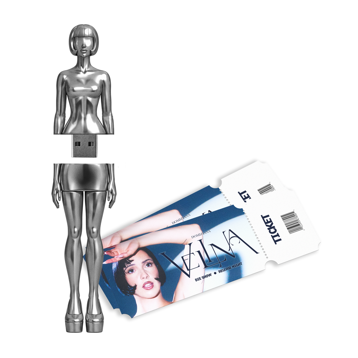 Domiziana – VELINA Album USB-Stick + Release Show Ticket – Bundle