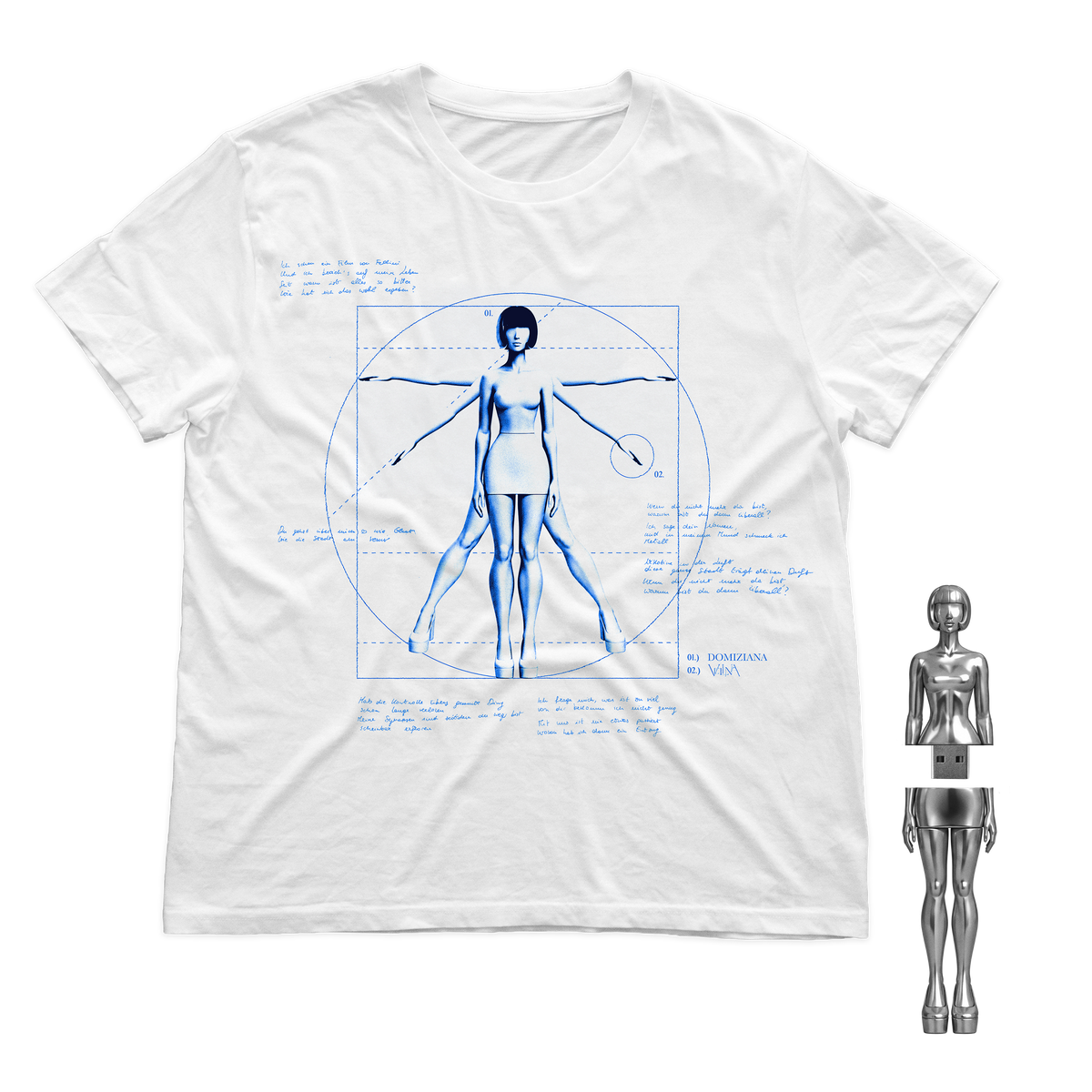 Domiziana – VELINA Album USB-Stick + T-Shirt – Bundle